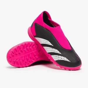 Adidas Kids Proteator Accuracy.3 ohne schnürsenkelTF fußballschuh - Core schwarz/weiß/Team Shock Pink