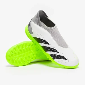 Adidas Kids Proteator Accuracy.3 ohne schnürsenkelTF fußballschuh - weiß/Core schwarz/Klare Zitrone