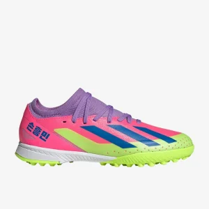 Adidas Kids X Crazyfast HMS.3 Tf fußballschuh - Klare Zitrone/Bright Royal/Lucid Pink