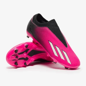Adidas Kids X Speedportal.3 ohne schnürsenkelFG fußballschuh - Team Shock Pink/Zero Met./Core schwarz