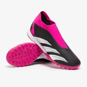 Adidas Proteator Accuracy.3 ohne schnürsenkelTF fußballschuh - Core schwarz/weiß/Team Shock Pink