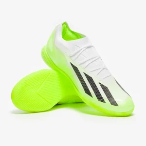 Adidas X Crazyfast.1 IN fußballschuh - weiß/Core schwarz/Klare Zitrone