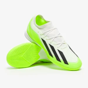 Adidas X Crazyfast.3 IN fußballschuh - weiß/Core schwarz/Klare Zitrone