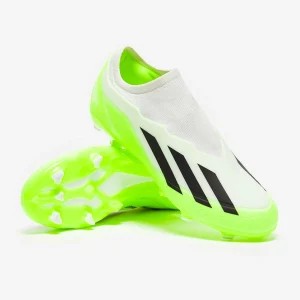 Adidas X Crazyfast.3 ohne schnürsenkelFG fußballschuh - weiß/Core schwarz/Klare Zitrone