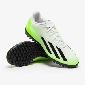Adidas X Crazyfast.4 TF fußballschuh - weiß/Core schwarz/Klare Zitrone