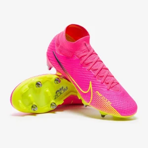 Nike Air Zoom Mercurial Superfly IX Elite Pro SG fußballschuh - Pink Blast/Volt/Gridiron