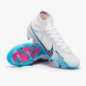 Nike Air Zoom Mercurial Superfly IX Elite Pro SG fußballschuh - weiß/Baltic blau/Pink Blast/Indigo Haze