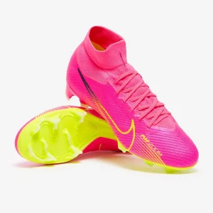 Nike Air Zoom Mercurial Superfly IX Pro FG fußballschuh - Pink Spell/Volt/Gridiron