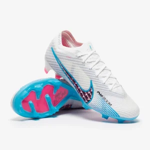 Nike Air Zoom Mercurial Vapor XV Elite FG fußballschuh - weiß/Baltic blau/Pink Blast/Indigo Haze