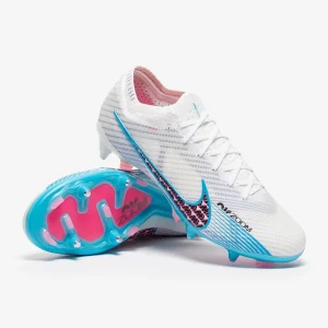 Nike Air Zoom Mercurial Vapor XV Elite Pro Anti Clog SG fußballschuh - weiß/Baltic blau/Pink Blast/Indigo Haze