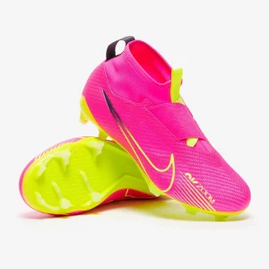 Nike Kids Air Zoom Mercurial Superfly IX Pro FG fußballschuh - Pink Blast/Volt/Gridiron