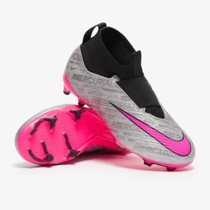 Nike Kids Air Zoom Mercurial Superfly IX Pro XXV FG fußballschuh - Metallic silber/Hyper Pink/schwarz/Volt