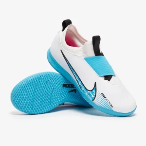 Nike Kids Air Zoom Mercurial Vapor XV Academy IC fußballschuh - weiß/Baltic blau/Pink Blast