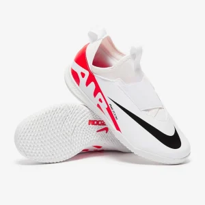Nike Kids Air Zoom Mercurial Vapor XV Academy IC fußballschuh - weiß/Helles Purpur/schwarz