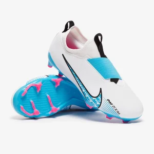 Nike Kids Air Zoom Mercurial Vapor XV Academy MG fußballschuh - weiß/Baltic blau/Pink Blast