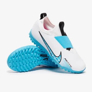 Nike Kids Air Zoom Mercurial Vapor XV Academy TF fußballschuh - weiß/Baltic blau/Pink Blast