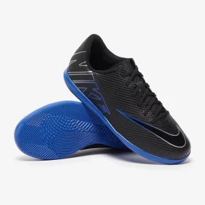 Nike Kids Air Zoom Mercurial Vapor XV Club IC fußballschuh - schwarz/Chrome/Hyper Royal