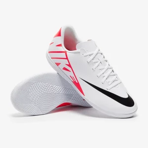 Nike Kids Air Zoom Mercurial Vapor XV Club IC fußballschuh - weiß/Helles Purpur/schwarz
