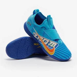 Nike Kids Air Zoom Mercurial Vapor XV Club x Mbappe IC fußballschuh - Baltic blau/weiß