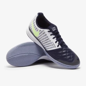 Nike LunarGato II IC fußballschuh - weiß/Barely Volt/schwarzened blau
