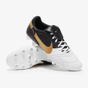 Nike The Premier III FG fußballschuh - weiß/Metallic Gold/schwarz
