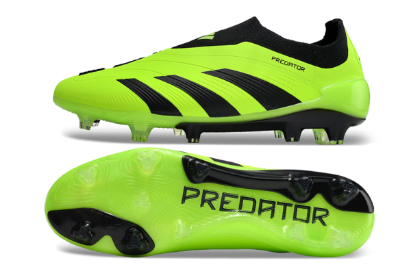 Adidas Predator Elite ohne schnürsenkel FG fußballschuh - Grün Schwarz