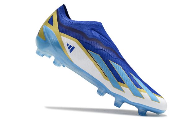 Adidas X Crazyfast.1 Laceless FG fußballschuh - Blau Weiss